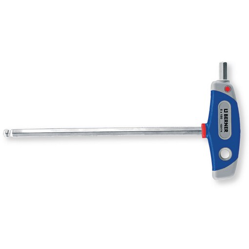 Chiave bicomponente a T maschio esagonale testa sferica 10mm